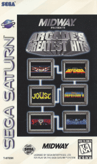 Williams Arcade's Greatest Hits Sega Saturn US box art